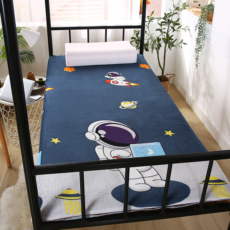 法兰绒床垫套床褥套学生宿舍单人全包拉链式床笠单件床罩保护罩