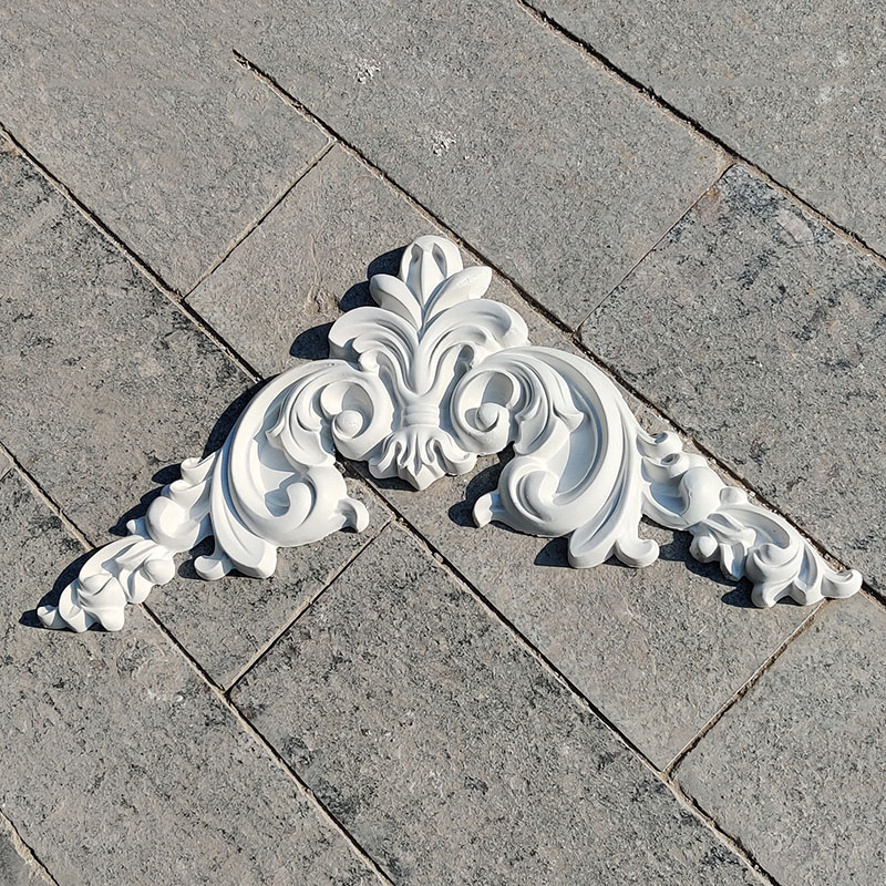 40cm石膏角花雕花客厅拐角吊顶造型装饰灯盘线条包邮法式装饰线