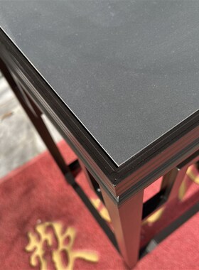 铝合金回纹花几中式铁艺黑色复古办公室内户外阳台花园绿植盆景架