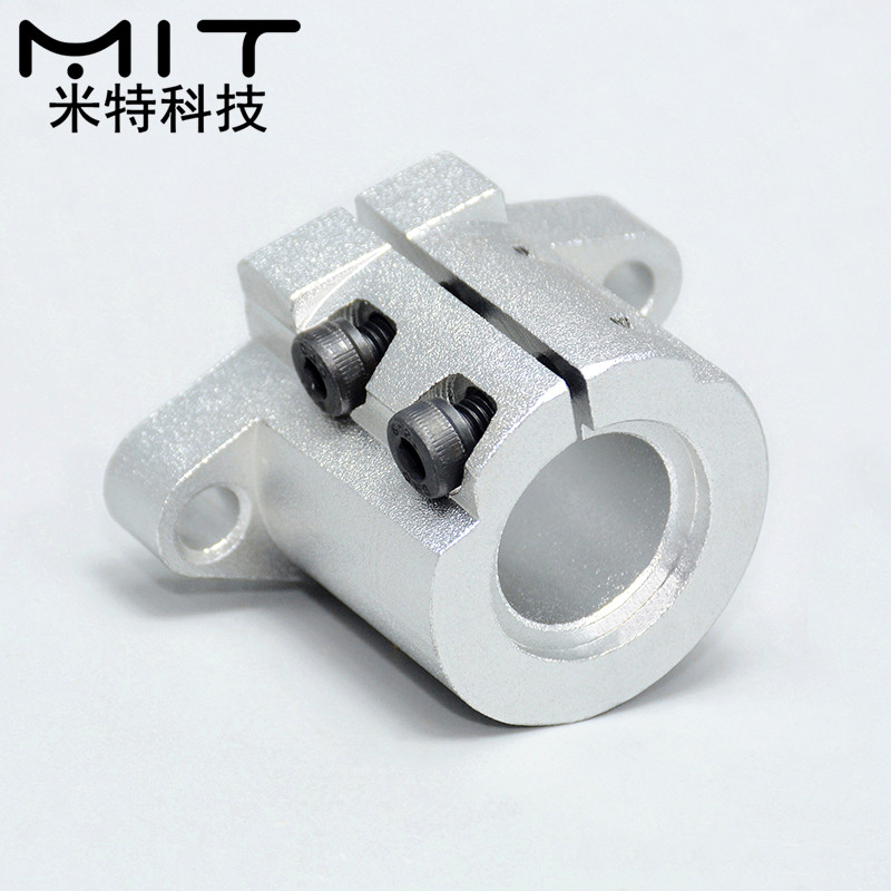 SHFL导向轴支座法兰开口型精密铸造长导向型轴支架轴固定座轴承座