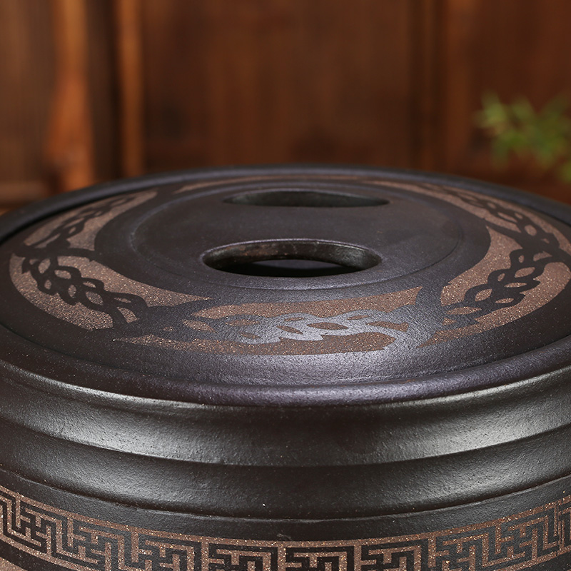 紫砂茶叶罐大中小号普洱密封罐紫砂醒茶罐家用存储茶缸茶叶桶宜兴