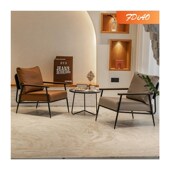 轻奢极简休闲单人沙发椅咖啡厅客厅卧室阳台休息区会客接待老虎椅