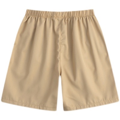 儿童卡其色休闲裤夏季短裤幼儿园男童女童五分裤深蓝色校服裤子