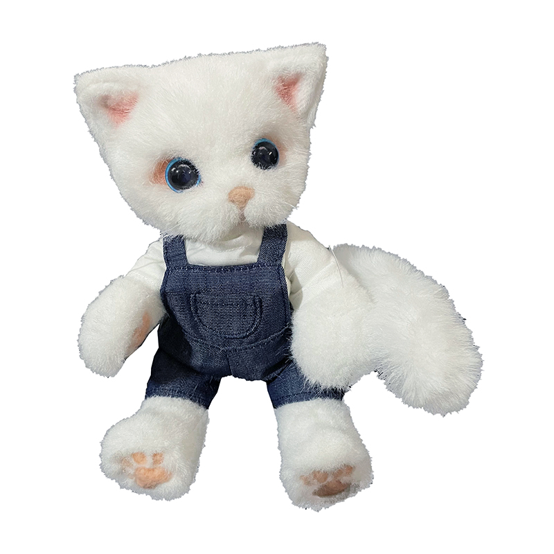 南姐手工 缝制毛海布艺 猫咪关节娃娃 玩偶diy材料包 定制成品