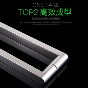 豪华加厚304不锈钢大方管玻璃门拉手办公室大门拉手明装 把手DLS02