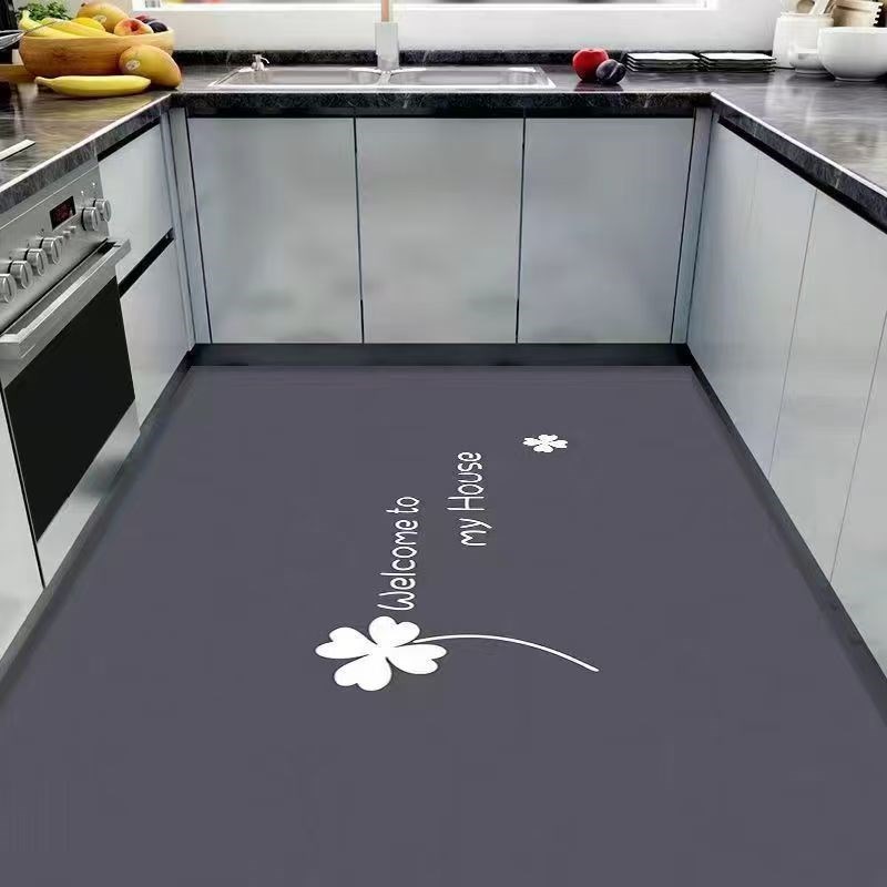 软硅藻泥厨房地垫满铺吸水吸油大面积脚垫家用耐脏防滑地毯可定制