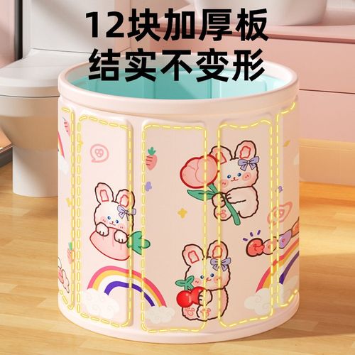 婴儿游泳桶家用儿童泡澡桶宝宝洗澡桶可折叠婴儿泡浴桶可坐大号缸