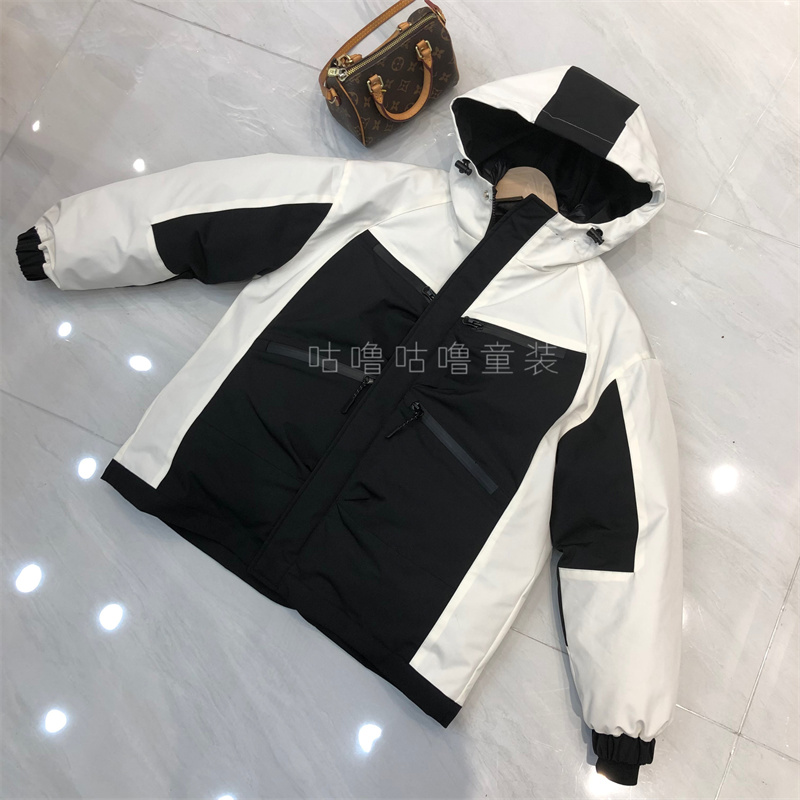 2023新款儿童冲锋衣羽绒服三合一男孩女童加厚户外中长版滑雪服冬