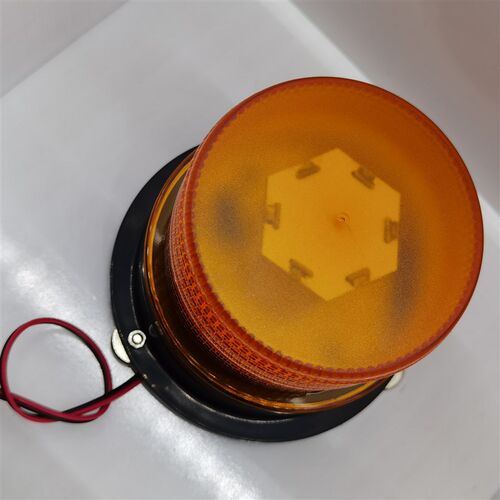 带声音警示灯闪光灯爆闪强光12V24V接线高亮度旋转转圈在声工程车
