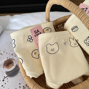 奶油甜甜圈 内裤 女生纯棉抗菌三角裤 少女可爱透气短裤 甜美弹力女裤