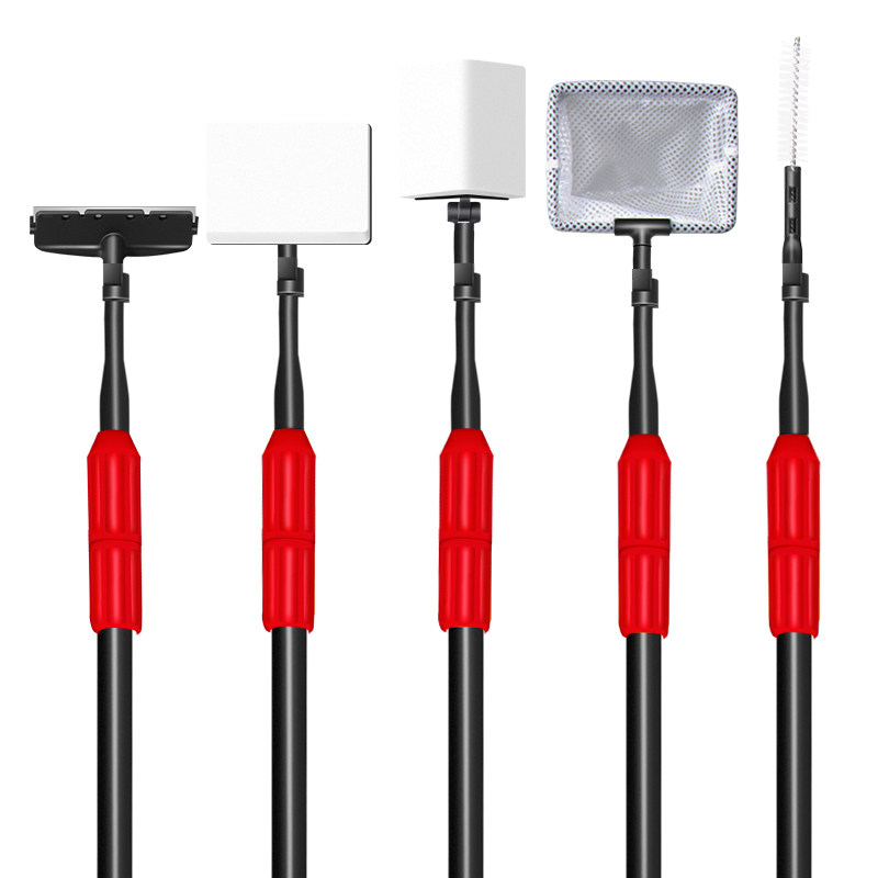 老渔匠鱼缸刷子清洁长柄无死角清理工具养鱼刮藻刀擦玻璃清洗神器