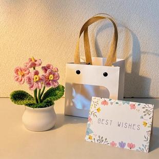 三八女神节情人节庆用品生日礼物送女生永生花向日葵手工毛线编织