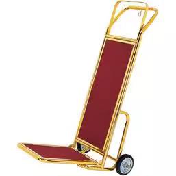 酒店大堂不锈钢行李推车机场箱包推拉服务平板车手推拖车