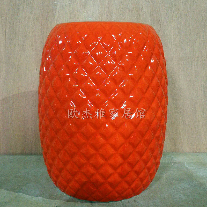 美式陶瓷鼓凳新中式镂空仿古鼓椅圆凳装饰凳鼓墩 欧式坐凳换鞋凳,鲜花速递/花卉仿真/绿植园艺,其它园艺用品,淘宝优惠券,粉丝福利购,淘宝优惠卷