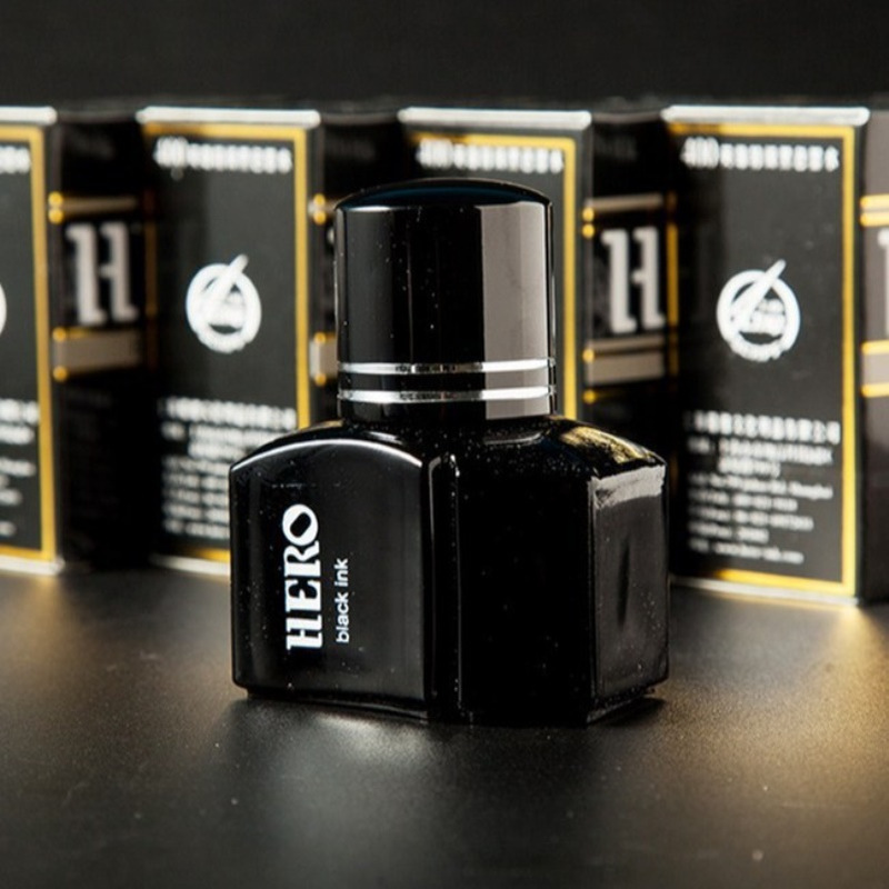 墨水400黑色钢笔水不堵塞速干颜料型非碳素墨水钢笔用商务办公用