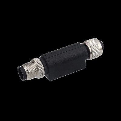 M12转Md8航空插头I型转接头2 3 4 5 68芯穿板式双头插座公母连接