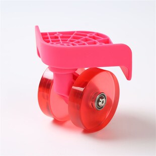 鹏帆行李箱配件塑灌注轮透明万向轮硬箱轮子脚轮刹车跨境万向轱辘