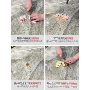 饭户型轻奢餐桌椅组合家用亮光现代简约家居 极简岩板餐桌长方形式