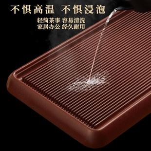 高端红檀料血龙纹电木茶盘72支功夫泡茶家用办公室茶台托6公分厚