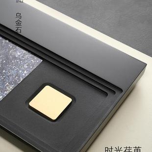 家用烏金石干泡茶臺(tái)天然整塊新中式 茶盤2025新款 輕奢巖板茶具托盤