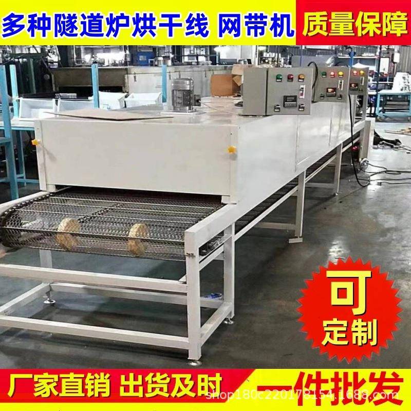 不锈钢网带隧道式喷涂烘干输送机隧道炉烘干线流水线皮带输送带