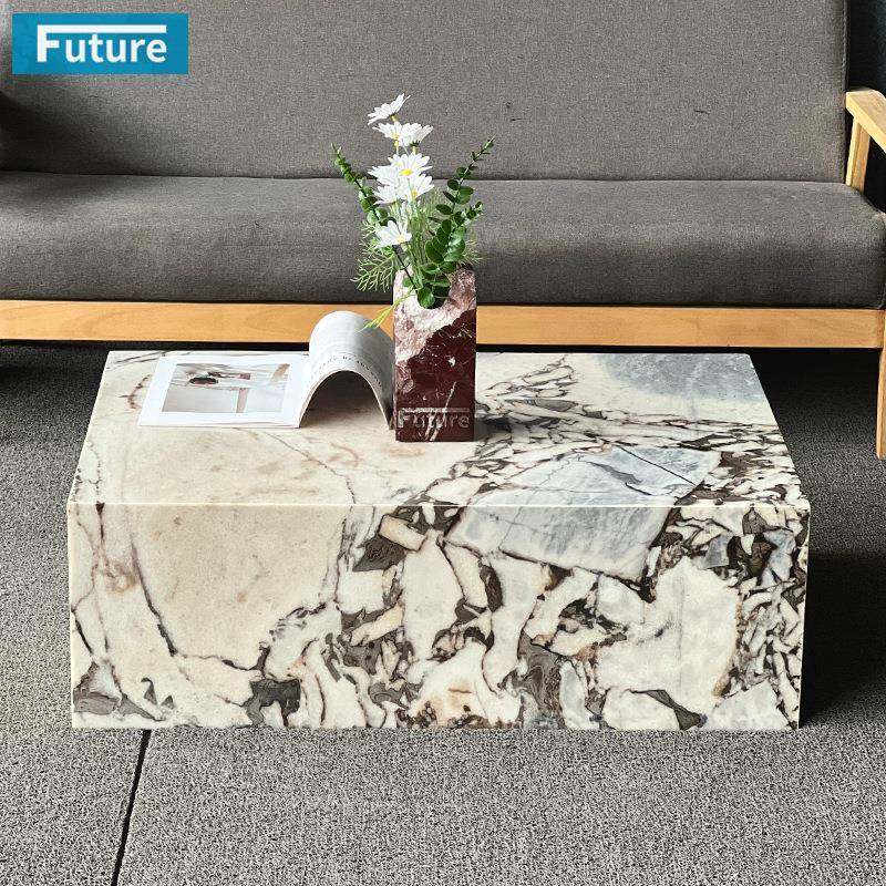 意式轻奢天然大理石家用长方形盒子茶几别墅酒店公寓高级感咖啡桌,基础建材,其它,淘宝优惠券,粉丝福利购,淘宝优惠卷