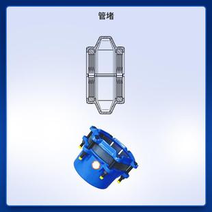 管堵 管帽 五色石管道修补器 堵头 抢修堵漏器 哈夫节 水管抢修节