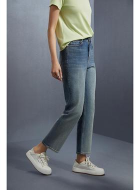 【萄禧】秋冬款时尚百搭气质显瘦宽松休闲风女牛仔长裤MW83001