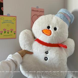 饰仔毛绒玩偶抱枕圣树诞麋鹿公床诞上靠枕雪人礼 高档INS圣节日装