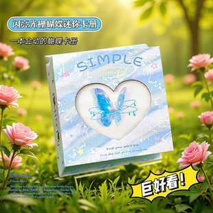 闪亮光栅蝴蝶一宫格卡册a4内页追星小卡拍立得相册收纳成长纪念册