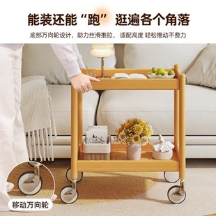 实木沙发边几客厅家用小型置物架简约现代边桌方形小茶几小方桌子