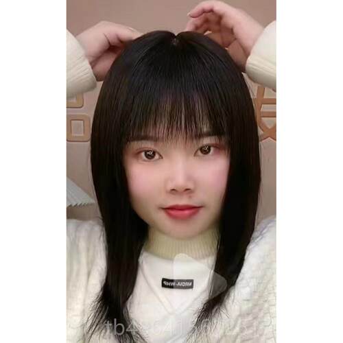 新品假发双递无针头顶补发片真发遮白发大面积加厚女增发量蓬松痕