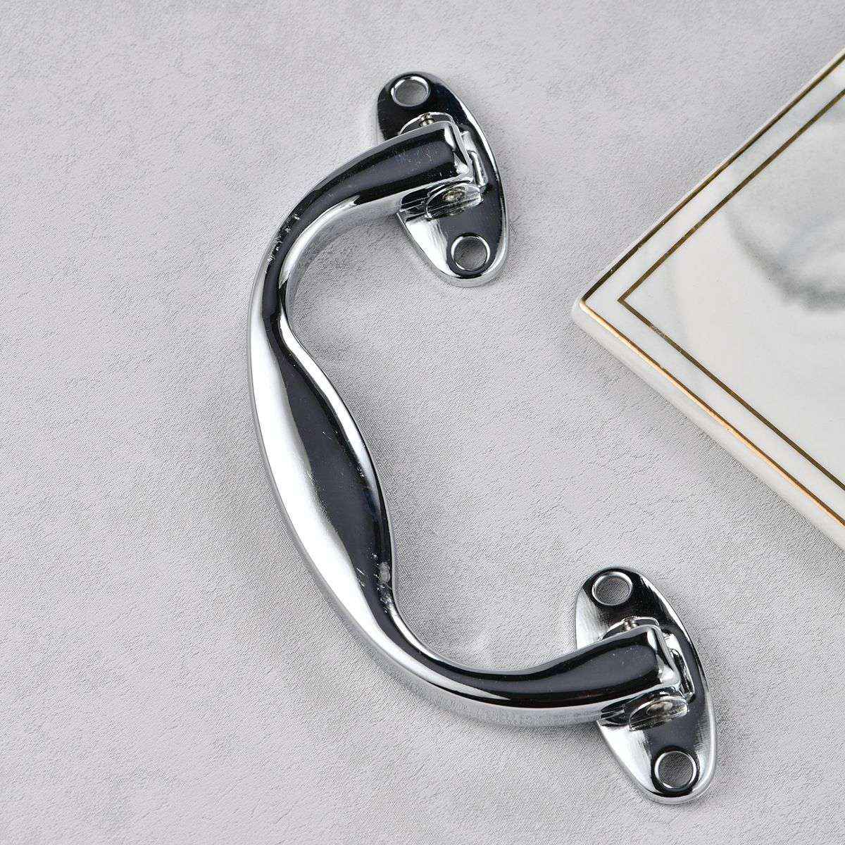 箱包五金配件挽手塑胶把手铬色手挽礼品盒工具箱提手塑料拉手脚铁