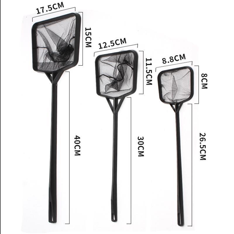 鱼缸渔捞水族箱清洁抄网户外捞鱼网兜方形鱼捞手抄鱼网观赏金鱼网