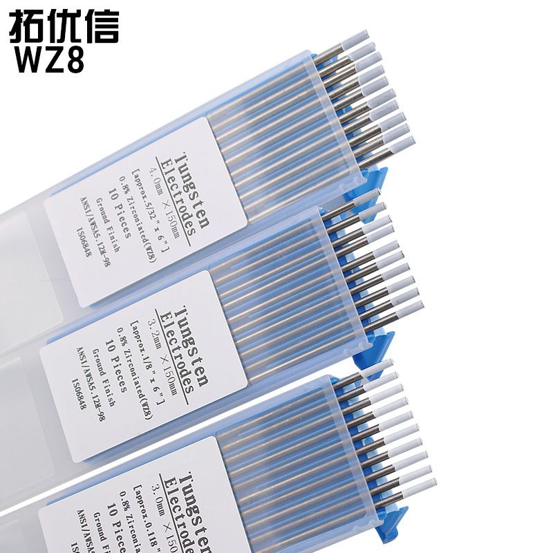 WZ8 氩弧焊锆钨电极白头钨针1.0/1.6 /2.0/2.4/3.0/3.2/4.0*150mm