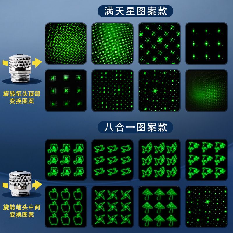 转换头激光笔充电远射强光红外线激光手电筒镭射逗猫绿光红外线