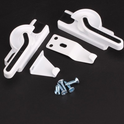 顶谷半圆月牙锁塑钢窗锁钩塑钢门窗锁扣钩锁勾子锁五金配件推拉窗