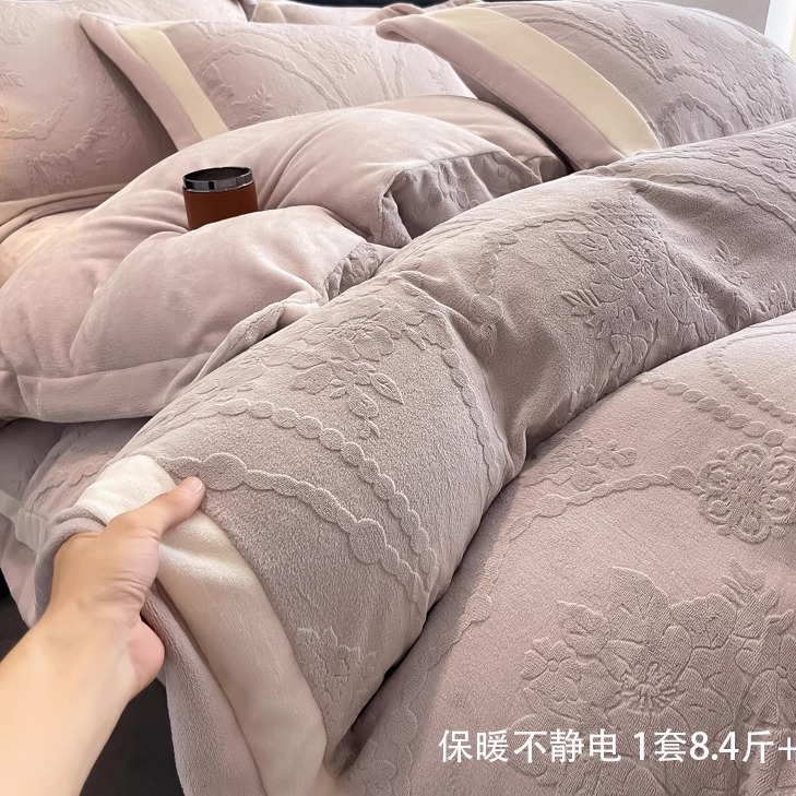 A类全棉四件套纯棉被套床单被罩