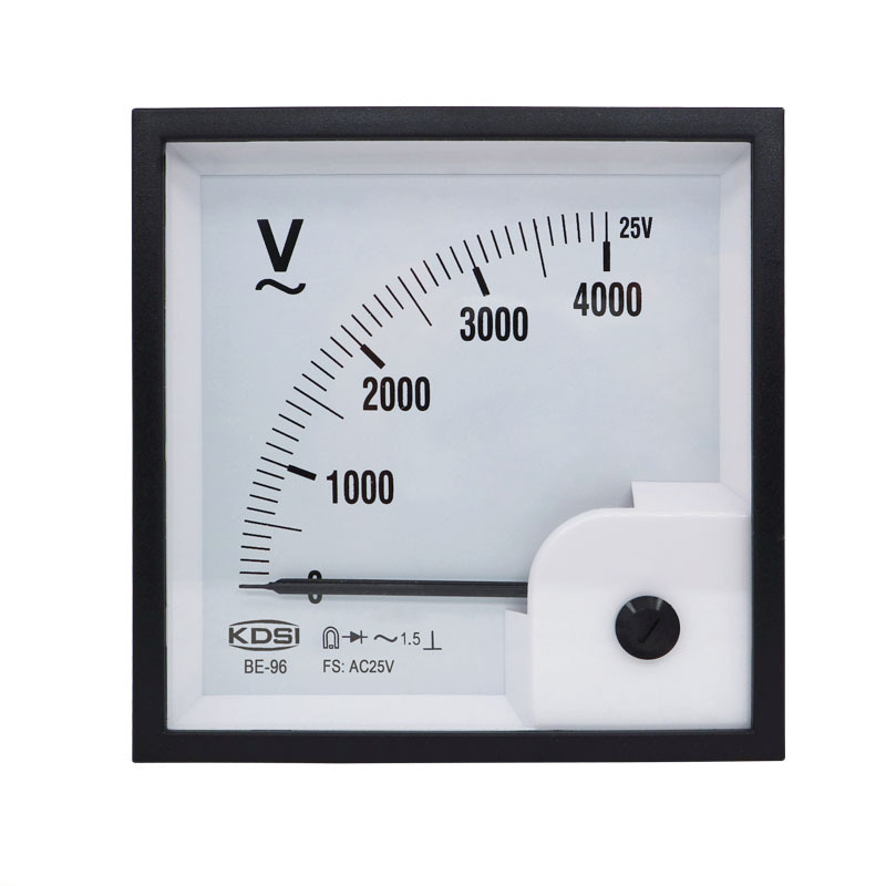KDSI厂家供应电工仪表 指针式电压表BE-96 AC25V 4000V整流式