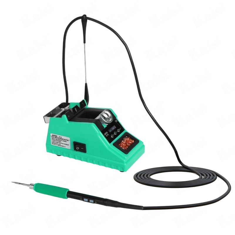 艾芬A10便携式数字焊台使用210小烙铁头烙铁快速加热和感应睡眠