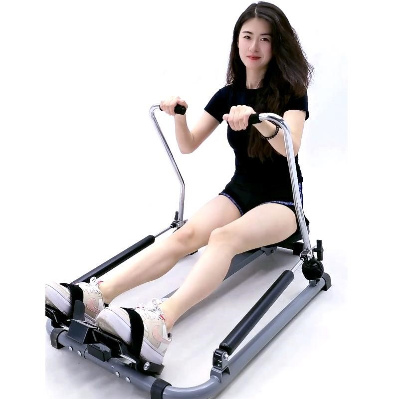 划船机家用液压划船器健身器材多功能全身运动双桨划船锻炼腰背部