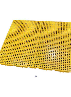 厂家现货黄色拼接栈板1000*600*50mm仓库库房垫货防潮板塑料踏板