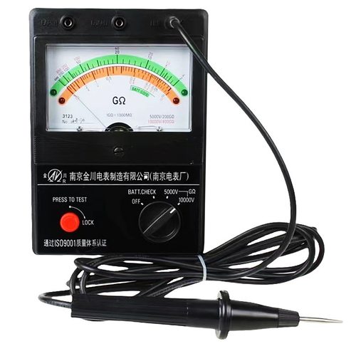 南京金川绝缘电阻仪3123电工摇表10000v兆欧表高压3121表2500