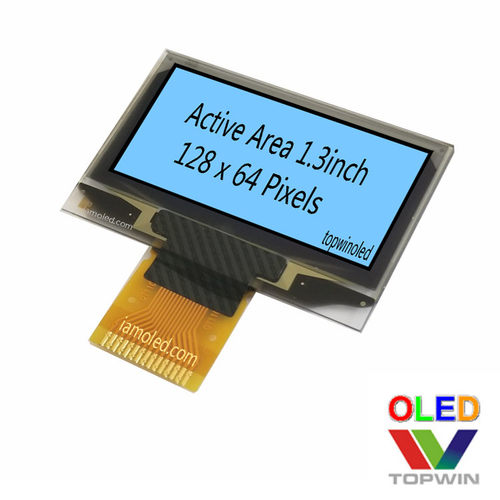 1.3寸oled液晶屏蓝光模组1.3英寸2864KSWLG04蓝色SPI模块ssd1306
