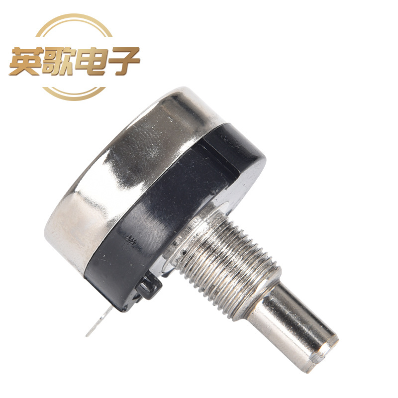 单圈碳膜电位器可调电阻RV24YN20S-B201电位器配A03胶木旋钮电阻