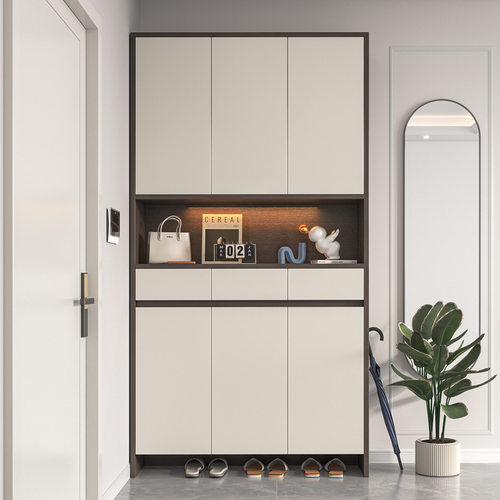 超薄鞋柜家用门口2022爆款新款入户高立式一体靠墙可坐储物柜经济