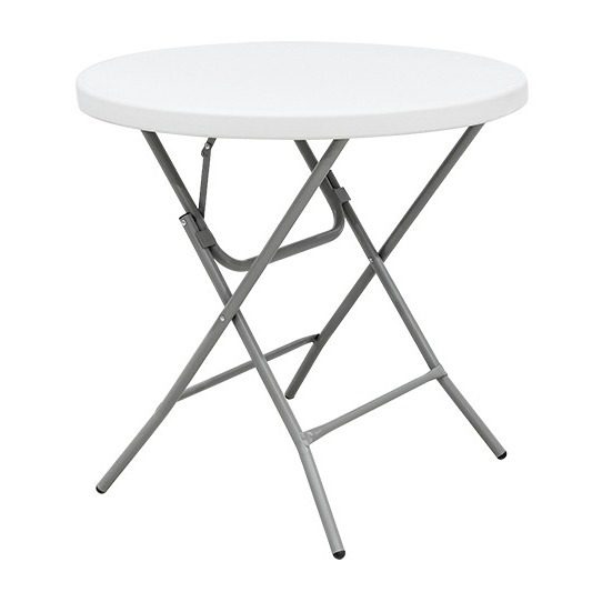 Y80-1中空塑料户外便携吧台圆桌 吹塑折叠高脚圆形吧台圆桌