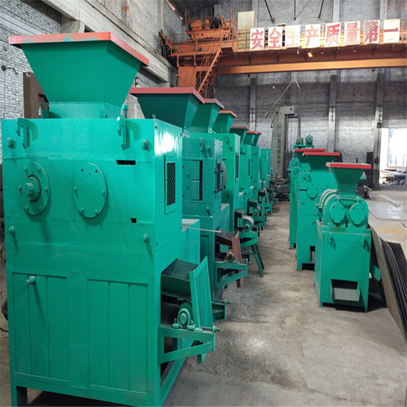 环保可再生项目洁净型煤脱硫石膏压球机辊皮 对辊炭粉成型机