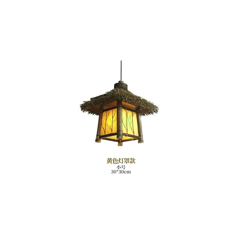 纯手工竹编复古落地灯钓鱼灯立式台灯小夜灯户外路灯个性茶台灯具