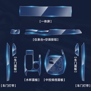 24款宝马5系内饰保护中控贴膜导航屏幕钢化膜五汽车装饰用品530Li
